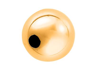 Boule lourde lisse 2 trous, 8 mm, Or jaune 18k. Réf. 04772 - Image Standard - 1