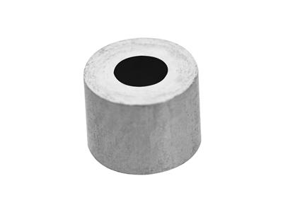 Douille cylindrique pour pierre ronde de 3 mm, Or gris 18k Pd 12,5. Réf. 4449-09 - Image Standard - 1