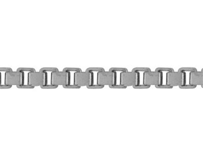Chaîne maille Vénitienne 1,06 mm, Or gris 18k rhodié. Réf. 00858 - Image Standard - 2