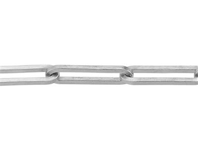 Chaîne maille Rectangle 1,75 mm, Or gris 18k Rhodié. Réf. 00863 - Image Standard - 2