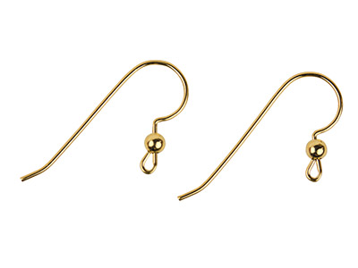 Crochet fil avec anneau, Gold filled, sachet 3 paires - Image Standard - 1