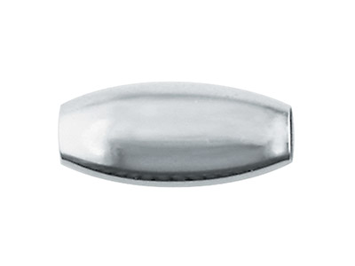 Boule ovale 2 trous 5 x 3 mm, Argent 925, sachet de 10 - Image Standard - 1