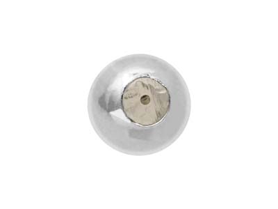 Boule d'arrêt 4 mm 2 trous, coeur en silicone, Argent 925 - Image Standard - 2