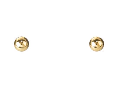 Boucles d'oreilles Boule 5 mm, Gold filled - Image Standard - 1