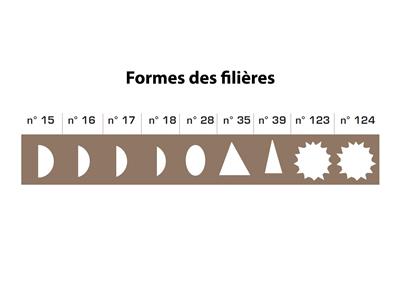 Filière de forme 30 trous n° 35, triangle de 2,00 à 6,00 mm - Image Standard - 3