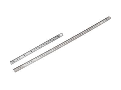 Réglet flexible en acier chromé mat, 25 cm - Image Standard - 3