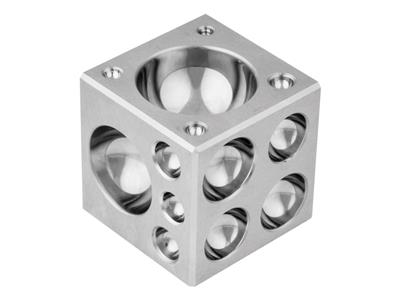 Dé à emboutir forme cubique, 50 mm, acier poli, Durston - Image Standard - 1