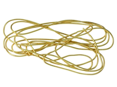 Cannetille dorée fine 0,74 mm, brin de 0,90 mètre - Image Standard - 1