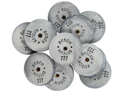 Meulette abrasive en carbure de silicium, grain moyen, 22 x 3 mm, n°777, Busch - Image Standard - 2