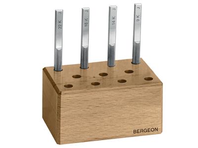 Assortiment de 4 toucheaux sur socle, Bergeon - Image Standard - 2