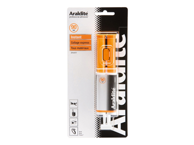 Colle Araldite Instant, prise en 90 secondes, seringue de 24 ml - Image Standard - 1