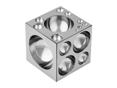 Dé à emboutir forme cubique, 70 mm, acier poli, Durston - Image Standard - 2