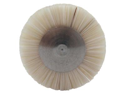 Brossette circulaire en poils de chèvre, diamètre 10 mm, Hatho - Image Standard - 2