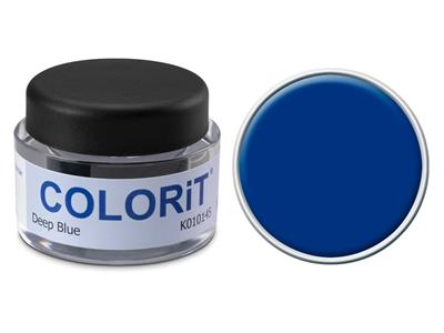 Colorit, couleur bleu foncé, pot de 5 g