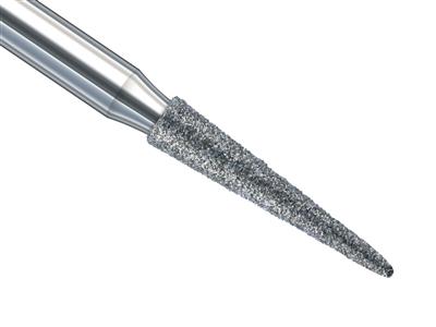 Fraise diamantée conique pointue n° 859, diamètre 1,80 mm, longueur 10,00 mm, par boîte de 2, Busch - Image Standard - 1