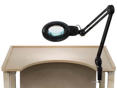 Lampe loupe LED 14W avec bras articulé, 4 degrés de luminosité, Durston - Image Standard - 5
