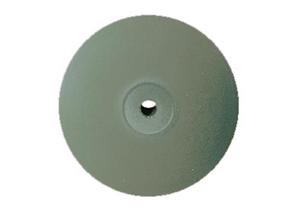 Meulette caoutchouc lentille, verte, grain fin, 22 x 4 mm, n 4822, EVE