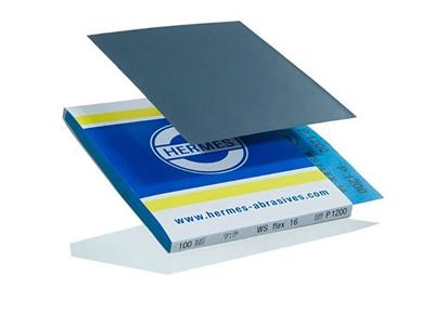Papier émeri bleu, grain 500 WS flex 16, 230 x 280 mm, Hermes Abrasifs