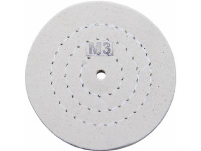 Disque coton cousu, toile de polissage M3, 100 x 15 mm, polissage standard, Merard - Image Standard - 1
