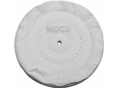 Disque coton flanelle grattée cousu, toile de finition MOC2, 120 x 15 mm, polissage expert, Merard - Image Standard - 1