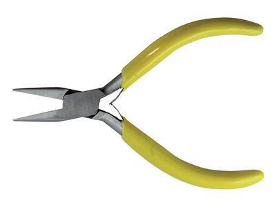Pince bec mi-rond, jaune, 130 mm - Image Standard - 1