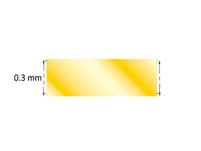 Plaque Or jaune 18k 3N recuit, 0,30 mm - Image Standard - 3
