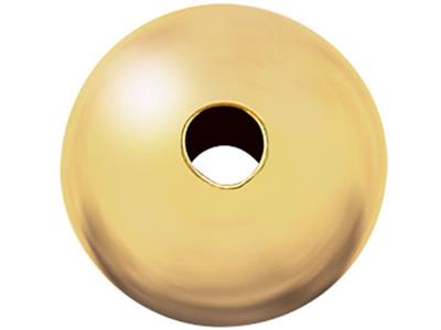 Boule lisse 2 trous, 4 mm, Or jaune 9k - Image Standard - 1