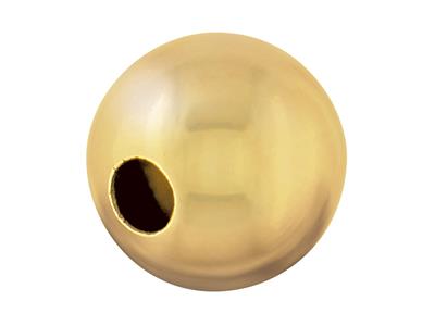 Boule lisse 1 trou, 10 mm, Or jaune 9K - Image Standard - 1