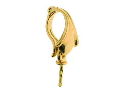 Bélière clip pour perle de 5 à 9 mm, Or jaune 18k. Réf. PEC014 - Image Standard - 1