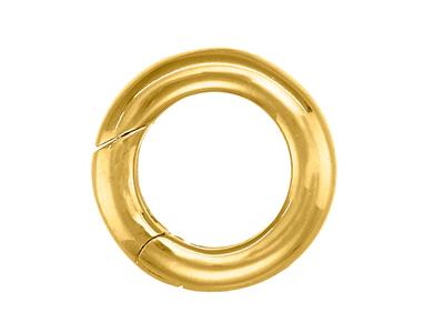 Fermoir invisible 11,80 mm, tube rond, Or jaune 18k 3N