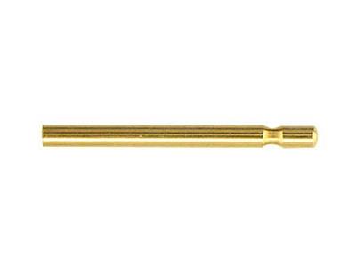 Tige simple pour Poussette 0,8 x 11,10 mm, Or  jaune 18k. Réf. 07400-8, la pièce - Image Standard - 1