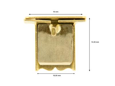 Fermoir Cliquet 10 mm, Or jaune 18k. Réf. 07167 - Image Standard - 4