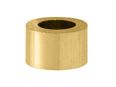 Douille cylindrique pour pierre ronde de 5,5 mm, Or jaune 18k. Réf. 4449-16