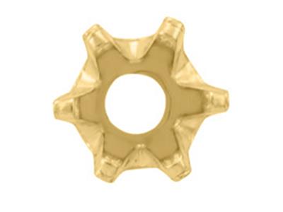 Chaton 6 griffes pour pierre ronde de 3,9 mm, Or jaune 18k. Réf. 01007 - Image Standard - 2