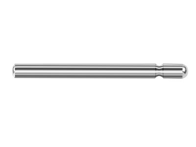 Tige simple pour Poussette 1 x 10 mm, Or gris 18k Pd 13. Réf.  07400-10, la pièce - Image Standard - 1