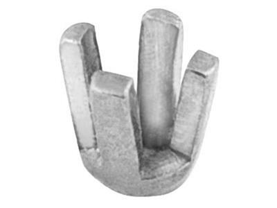Chaton 4 griffes pour pierre ronde de 5 mm, Or gris 18k Pd 12,5. Réf. 01291
