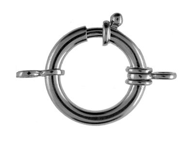 Anneau Marin avec double anneau 19 mm, Or gris 18k Pd 12. Réf. 17000 - Image Standard - 1