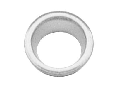 Bate conique 8 x 0,85 mm, pour pierre ronde de 7,15 mm, Or gris 18k Pd13. Réf. 04450 - Image Standard - 1