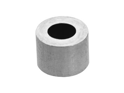Douille cylindrique pour pierre ronde de 3,3 mm, Or gris 18k Pd 12,5.  Réf. 4449-10 - Image Standard - 1