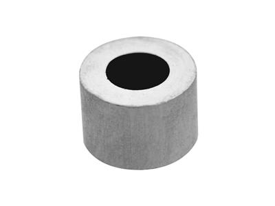 Douille cylindrique pour pierre ronde de 5 mm, Or gris 18k Pd 12,5. Réf. 4449-15 - Image Standard - 1