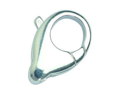 Fermoir Menotte sans anneau 12,3 x 19,3 mm, Argent 925. Réf. 28020 - Image Standard - 1