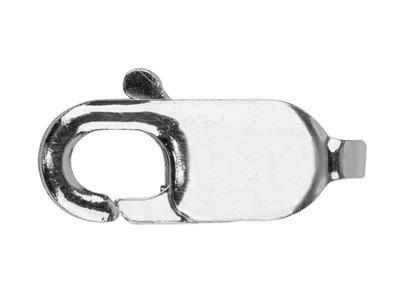 Fermoir Menotte plate sans anneau 9 mm, Argent 925. Réf. 17060 - Image Standard - 1