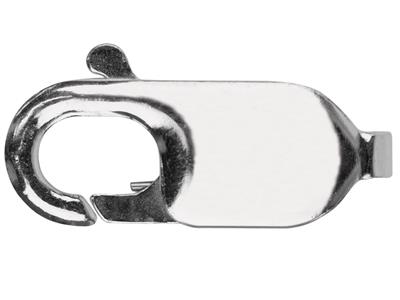 Fermoir Menotte plate sans anneau 13 mm, Argent 925. Réf. 17062 - Image Standard - 1
