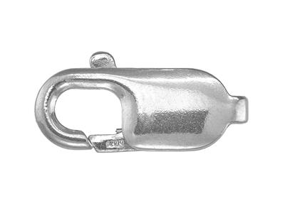 Fermoir Menotte plate sans anneau 16,10 mm, Platine 950 - Image Standard - 1