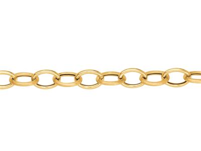 Bracelet maille Forçat 6 mm, tube de 1,10 mm, 20 cm, Or jaune 18k - Image Standard - 2