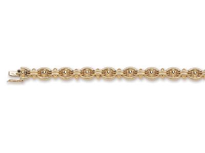 Bracelet Ancre de marine 8 mm, 19 cm, Or jaune 18k. Réf. 2566