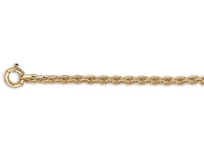 Bracelet Coques épi 8,60 mm, 19 cm, Or jaune 18k