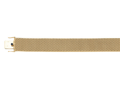 Bracelet Polonais 20 mm, 19 cm, Or jaune 18k. Réf. 1528