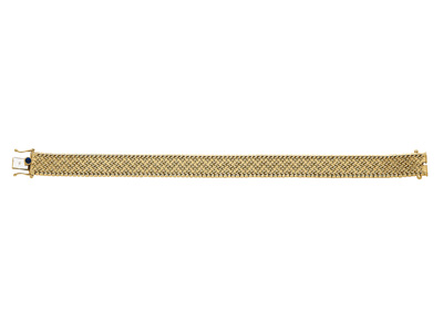 Bracelet maille Polonaise 11,50 mm, 19  cm, Or jaune 18k. Réf. 1341
