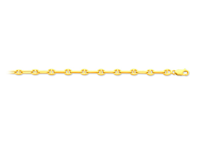 Bracelet maille Marine fantaisie 5 mm, 19 cm, Or jaune 18k - Image Standard - 1